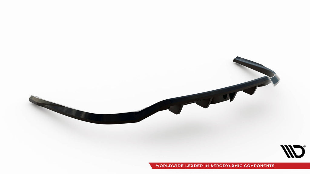 Maxton Design Street+ Mittlerer Diffusor RACE passend für Audi A6 Allroad C8 schwarz Hochglanz