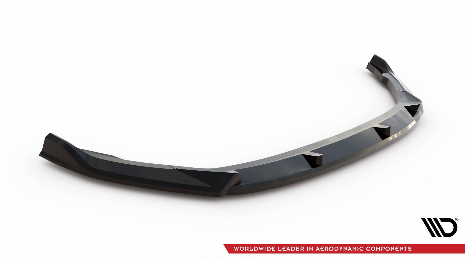 Maxton Design Street+ Spoilerlippe Front Ansatz V.2 passend für Skoda Kamiq Monte Carlo Mk1 Facelift schwarz Hochglanz