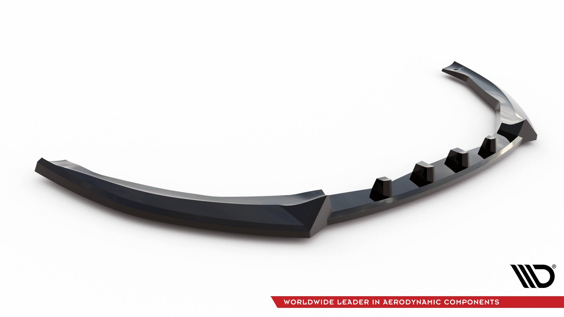 Maxton Design Street+ Spoilerlippe Front Ansatz passend für Ford Mondeo Sport Mk5 Facelift / Fusion Sport Mk2 Facelift schwarz Hochglanz