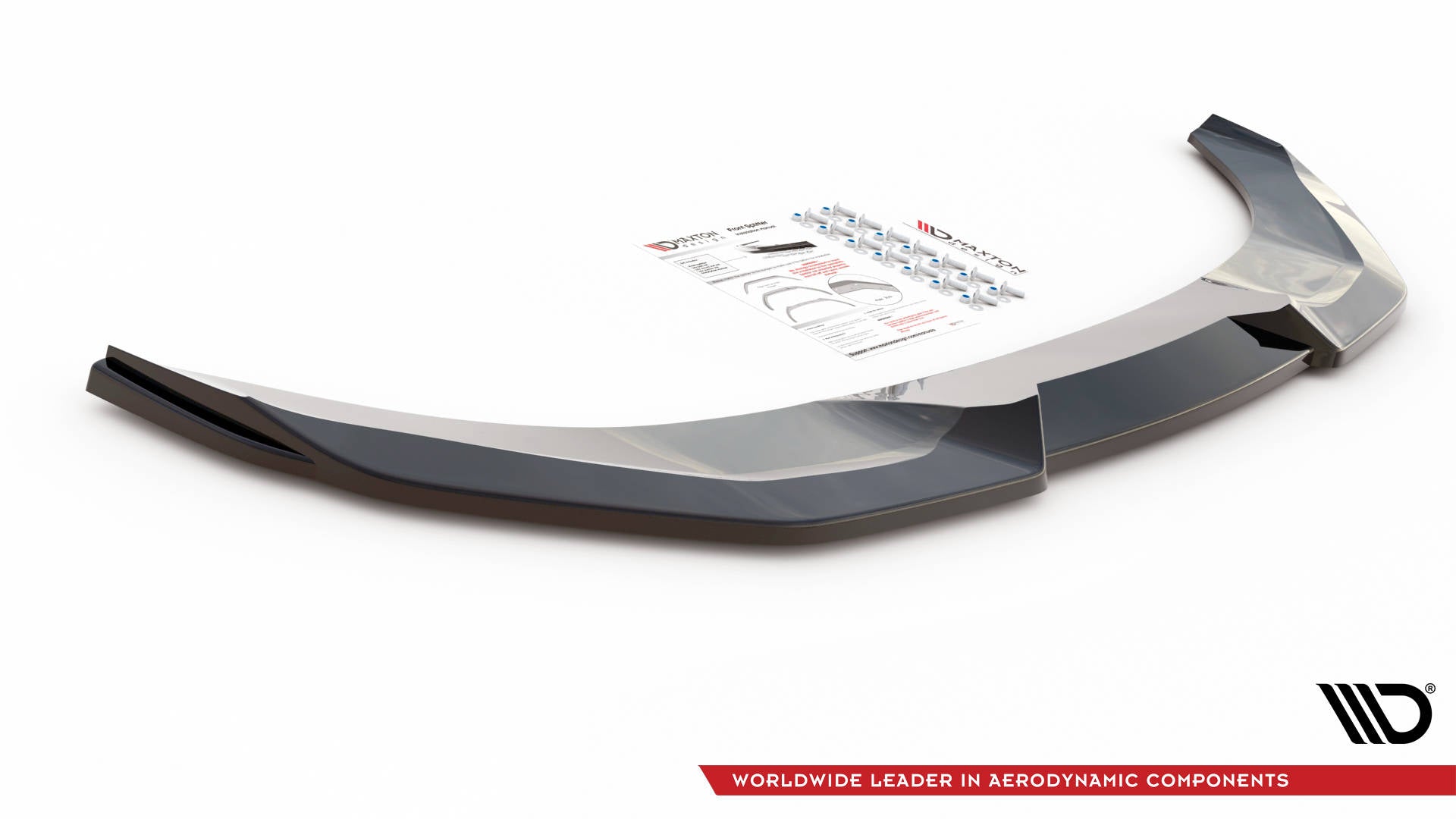 Maxton Design Street+ Spoilerlippe Front Ansatz V.2 passend für Nissan 370Z Nismo Facelift schwarz Hochglanz