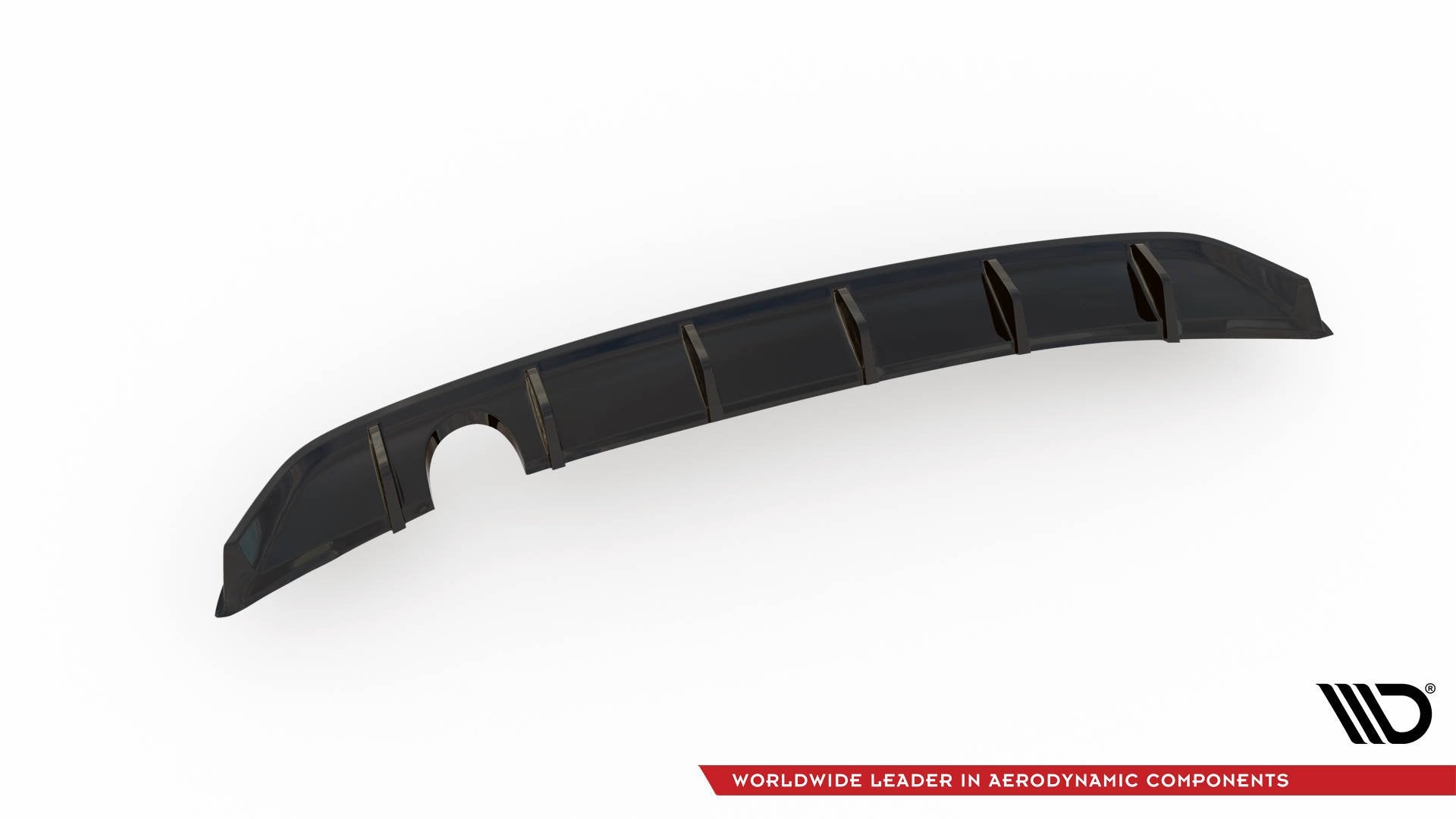 Maxton Design Diffusor Heck Ansatz passend für VW Up GTI schwarz Hochglanz