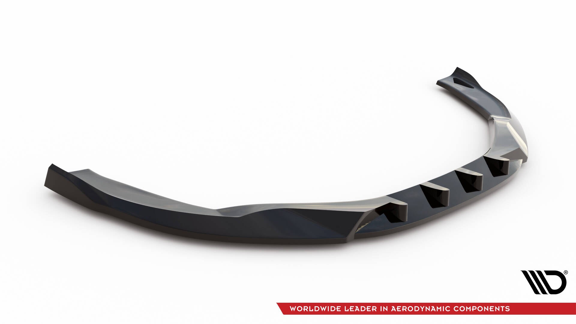 Maxton Design Street+ Spoilerlippe Front Ansatz passend für Audi A8 D4 Facelift schwarz Hochglanz