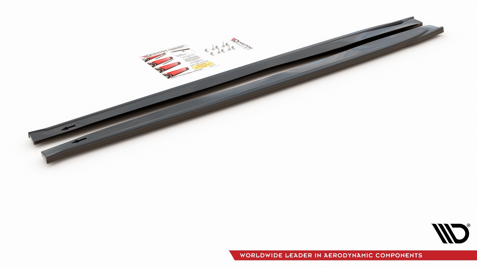 Maxton Design Street+ Seitenschweller Leisten passend für Abarth 124 Spider schwarz Hochglanz