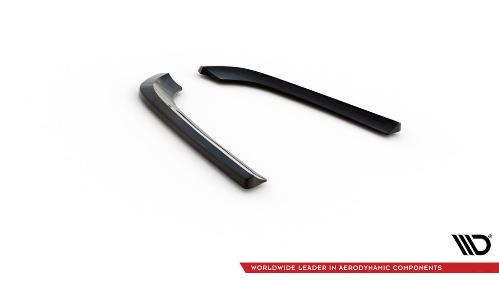 Maxton Design Heck Ansatz Flaps Diffusor V.1 passend für Mercedes-Benz CLK W209 schwarz Hochglanz