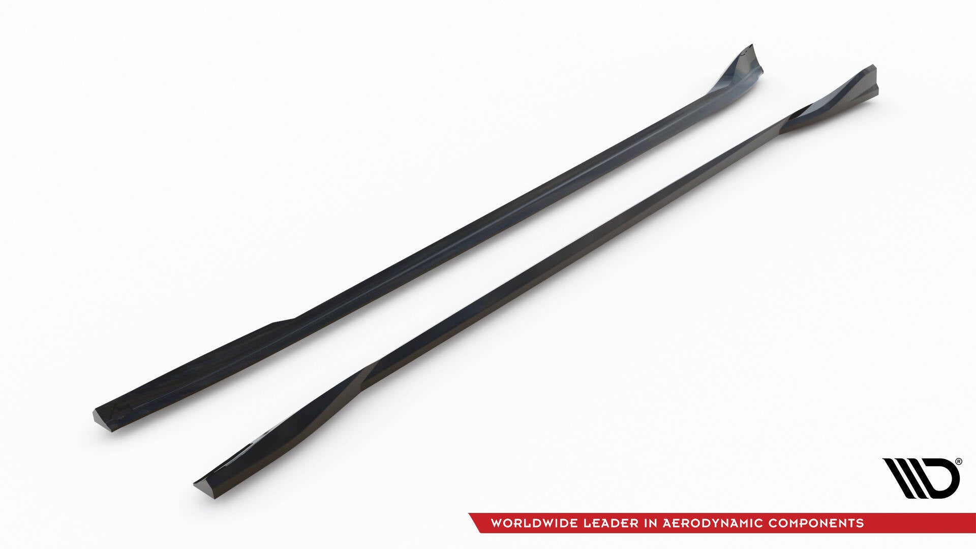 Maxton Design Street+ Seitenschweller Leisten passend für V.1 passend für Tesla Model 3 Performance Mk1 Facelift schwarz Hochglanz