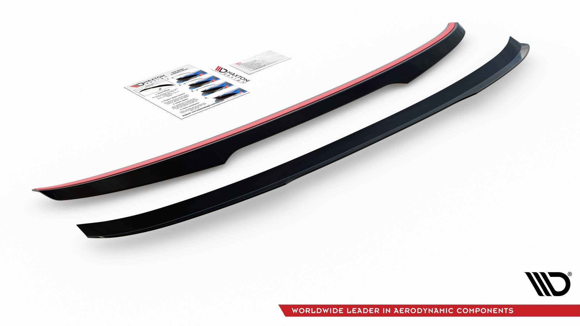 Maxton Design Spoiler CAP V.3 passend für BMW 5er Standard / M-Paket / M550 Limousine G30 / G30 Facelift schwarz Hochglanz