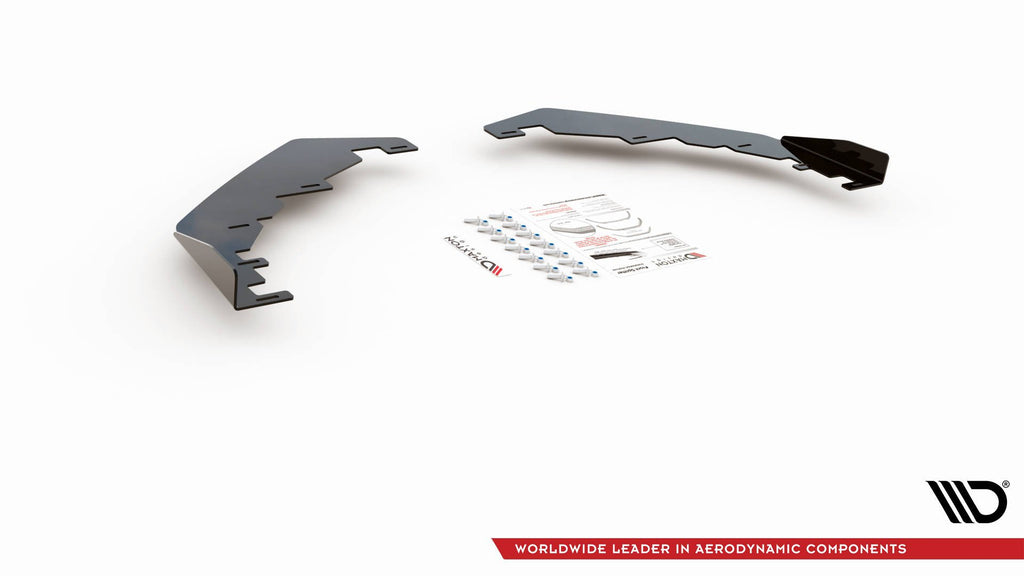 Maxton Design Flaps VW Golf GTI / GTE / GTD / R-Line Mk8 schwarz Hochglanz für Volkswagen Golf Mk8