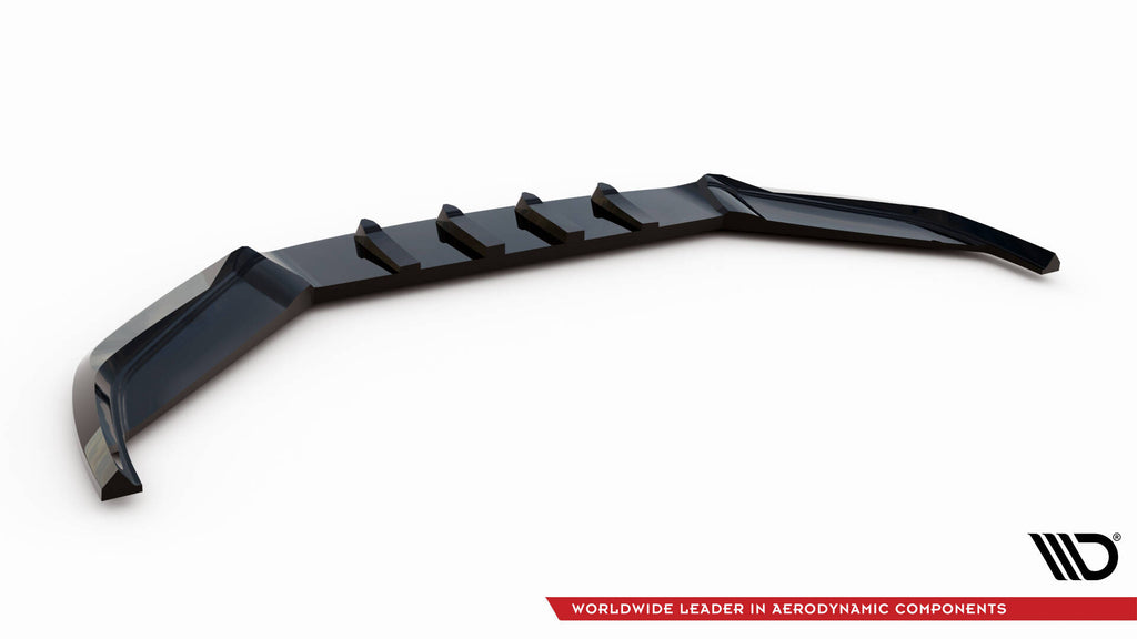 Maxton Design Street+ Spoilerlippe Front Ansatz V.1 passend für VW Passat GT B8 Facelift USA schwarz Hochglanz