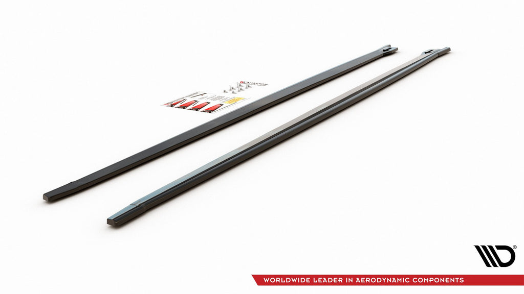 Maxton Design Street+ Seitenschweller Leisten passend für BMW X2 F39 M-Paket schwarz Hochglanz
