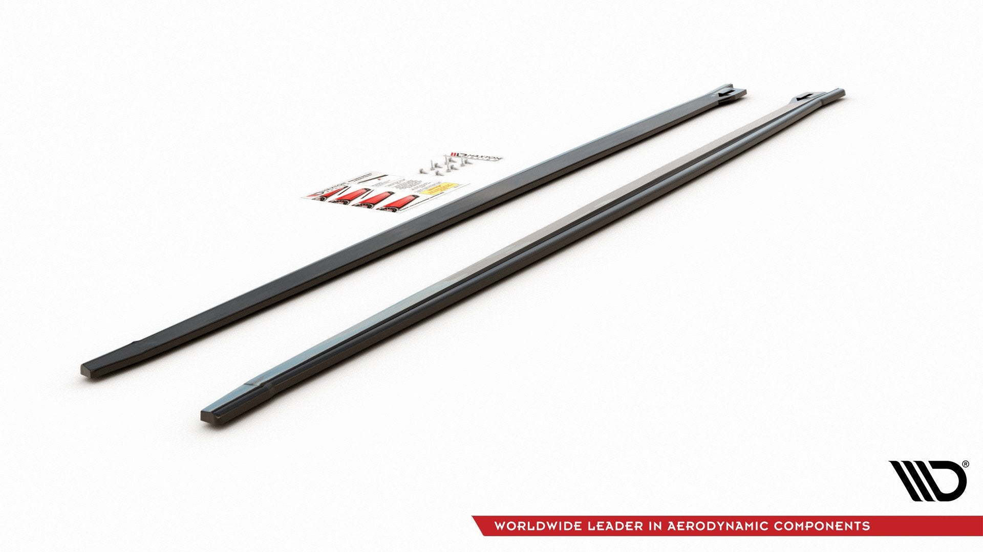 Maxton Design Street+ Seitenschweller Leisten passend für BMW X2 F39 M-Paket schwarz Hochglanz