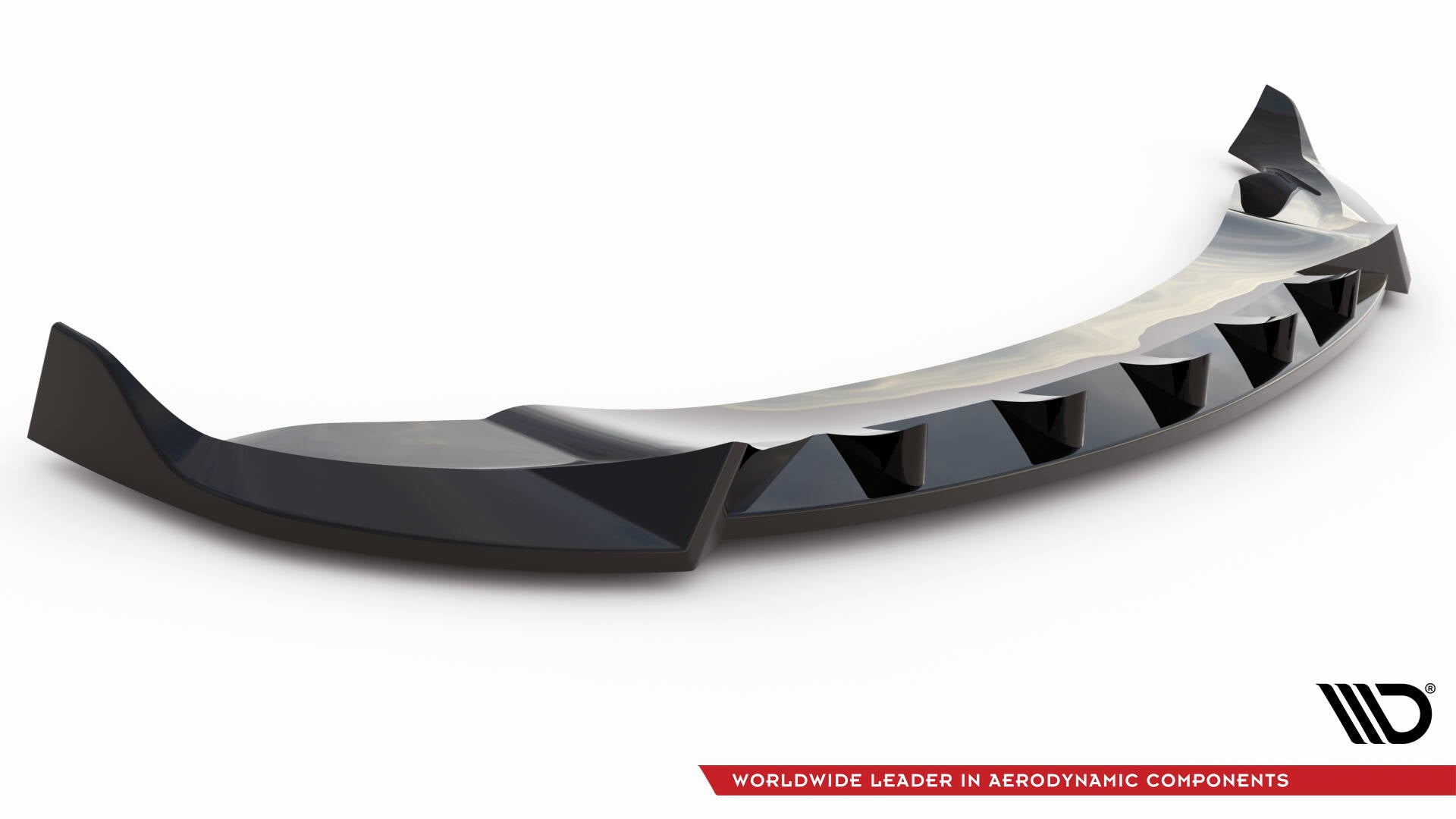 Maxton Design Street+ Spoilerlippe Front Ansatz V.1 passend für Tesla Model Y schwarz Hochglanz