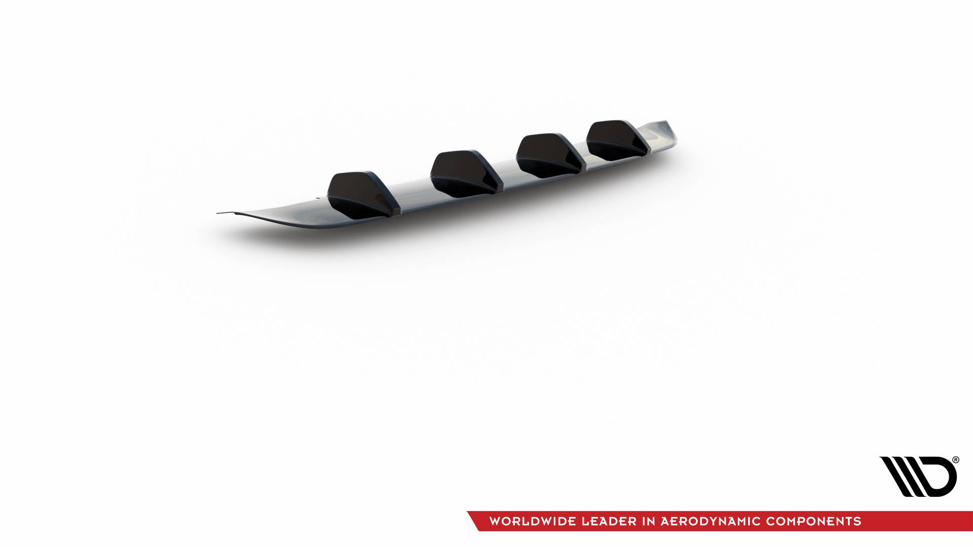 Maxton Design Diffusor Heck Ansatz passend für Ford Mustang Mk5 Facelift schwarz Hochglanz