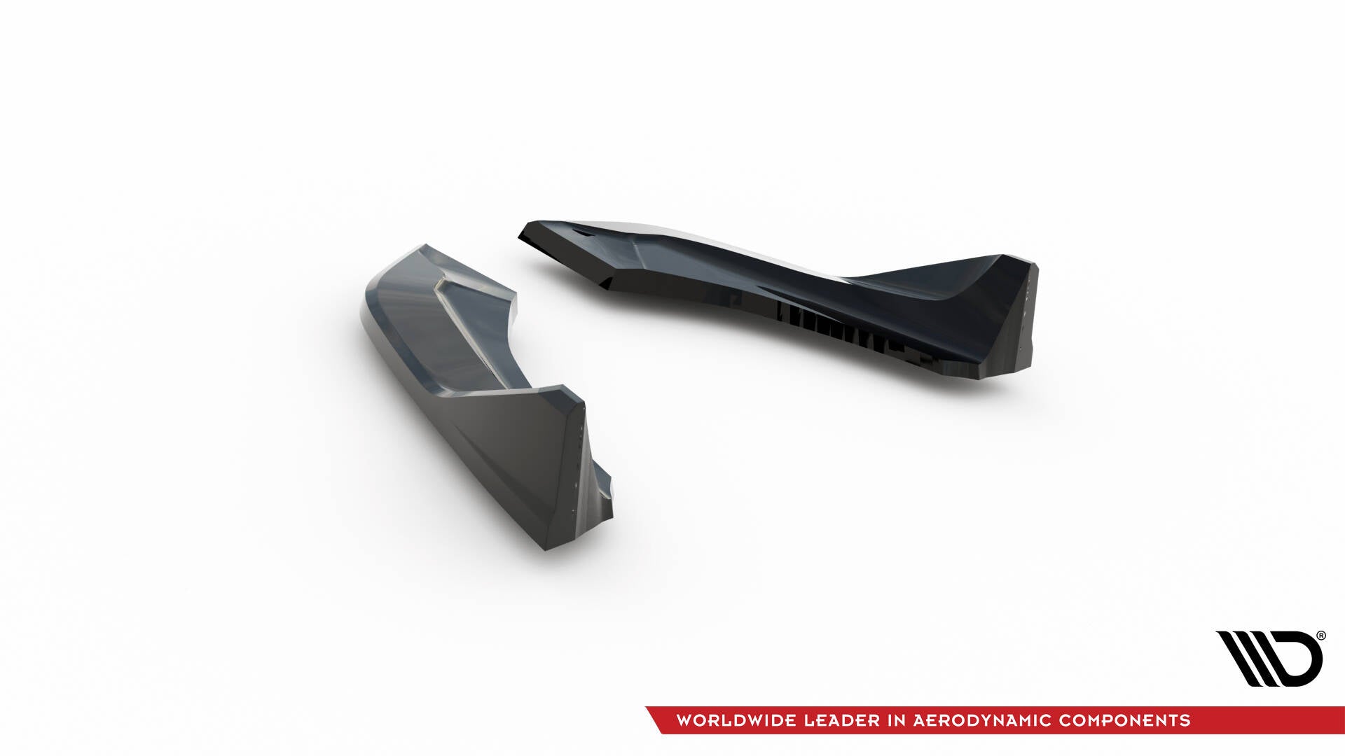 Maxton Design Heck Ansatz Flaps Diffusor passend für (Für heckansatz V.3) BMW 1er M-Paket / M140i F20 Facelift schwarz Hochglanz