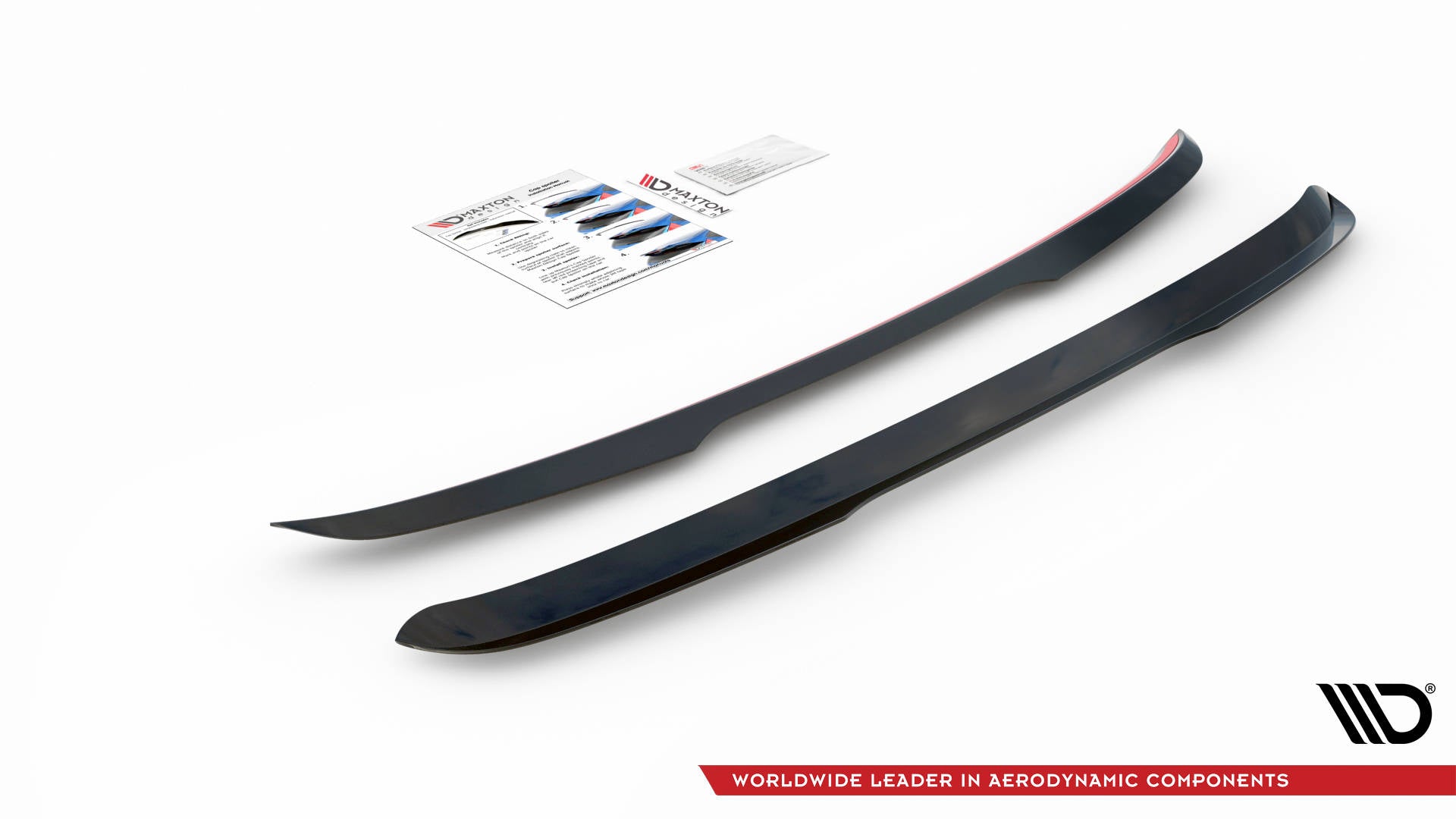Maxton Design Spoiler CAP V.1 passend für Volvo V70 Mk3 schwarz Hochglanz