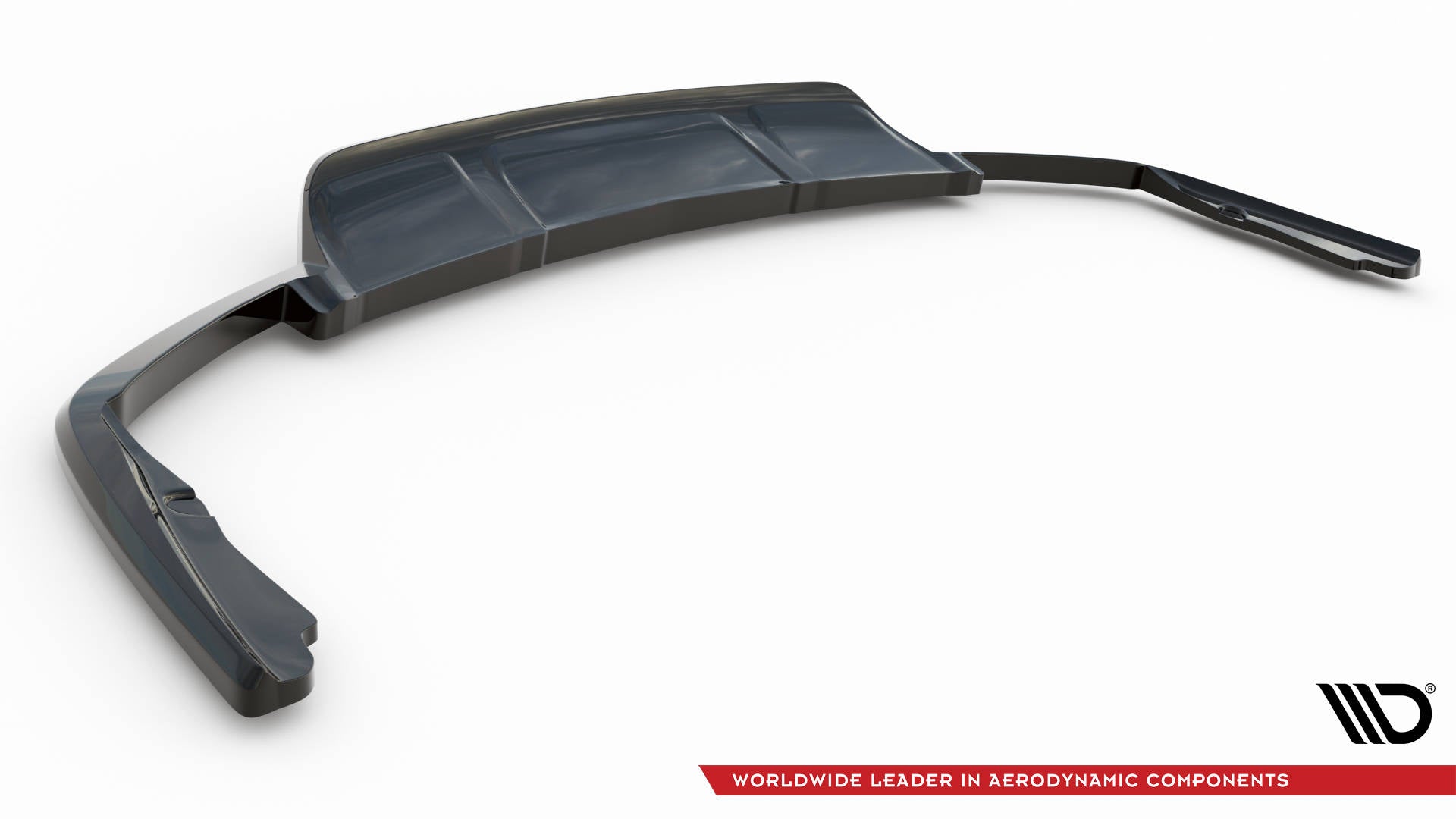 Maxton Design Street+ Mittlerer Diffusor RACE passend für Maserati Levante Mk1 schwarz Hochglanz