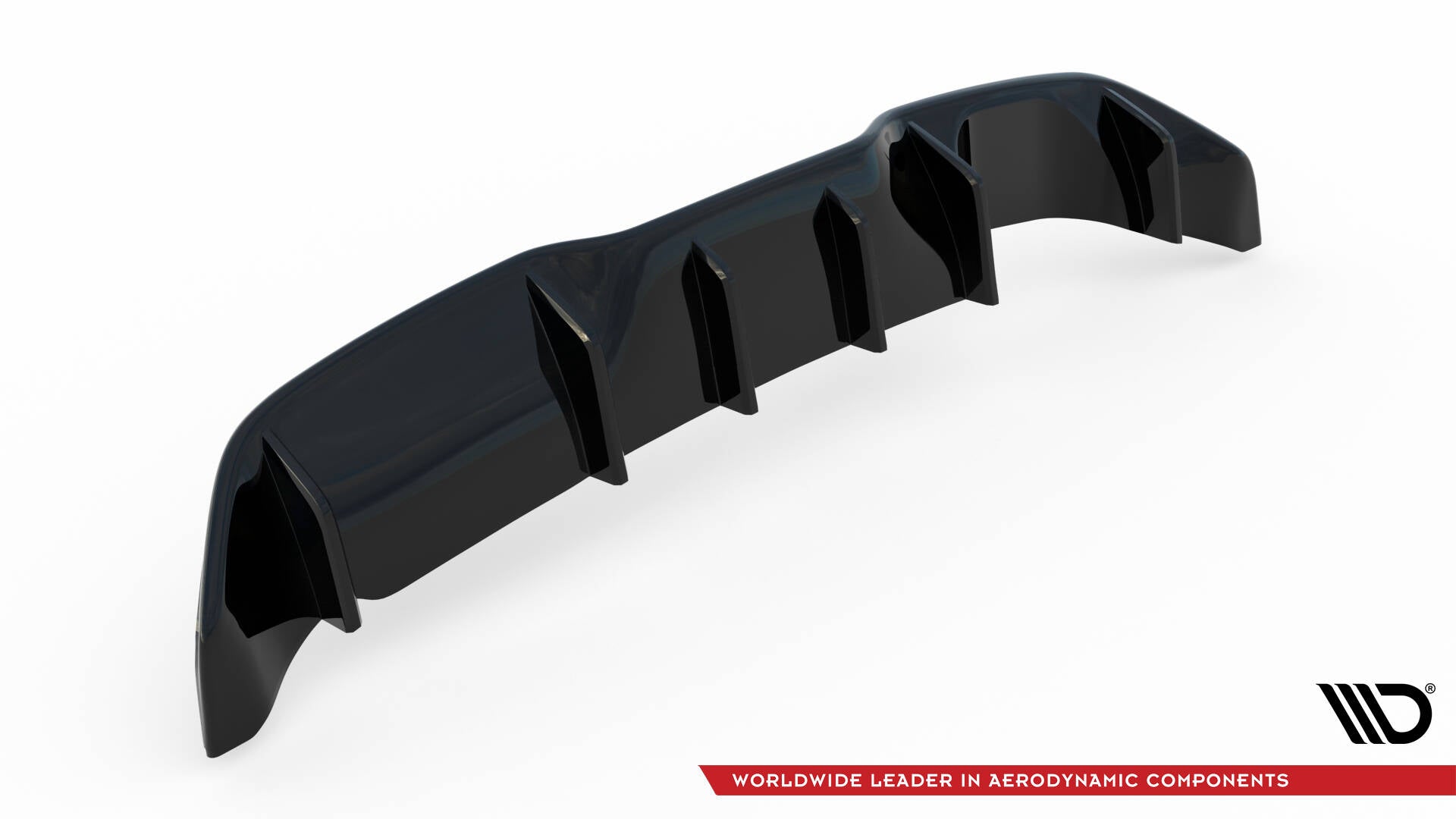 Maxton Design Diffusor Heck Ansatz passend für Ford Fiesta ST (3-Türige version) Mk7 Facelift schwarz Hochglanz