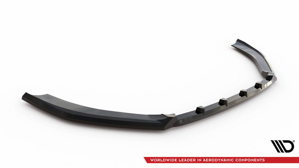 Maxton Design Street+ Spoilerlippe Front Ansatz V.3 passend für Audi RS3 Limousine 8V Facelift schwarz Hochglanz