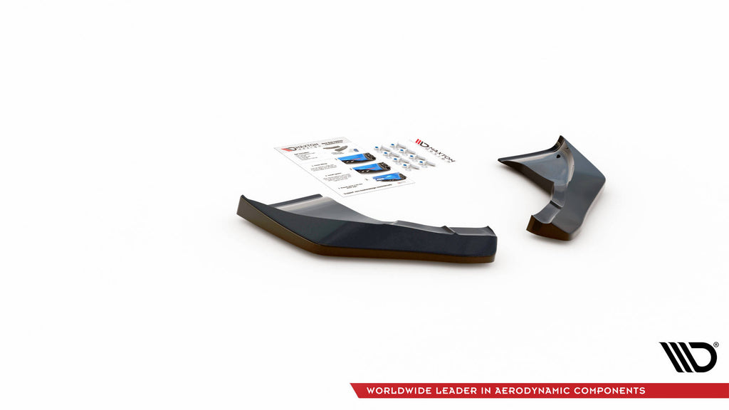 Maxton Design Heck Ansatz Flaps Diffusor V.2 passend für Nissan 370Z schwarz Hochglanz
