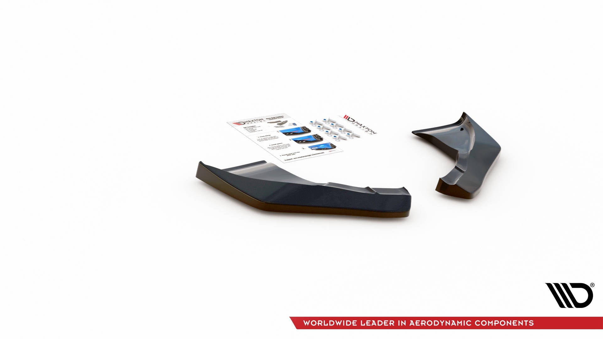 Maxton Design Heck Ansatz Flaps Diffusor V.2 passend für Nissan 370Z schwarz Hochglanz