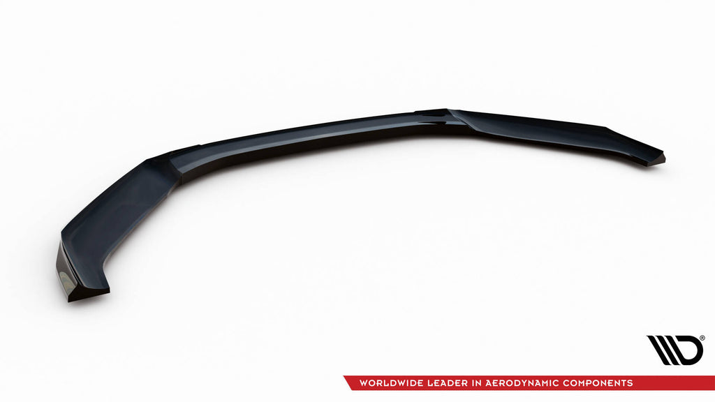 Maxton Design Street+ Spoilerlippe Front Ansatz V.1 passend für Hyundai Veloster N Mk2 schwarz Hochglanz