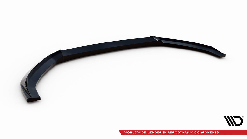 Maxton Design Street+ Spoilerlippe Front Ansatz V.2 passend für Audi A3 Sportback 8V Facelift schwarz Hochglanz