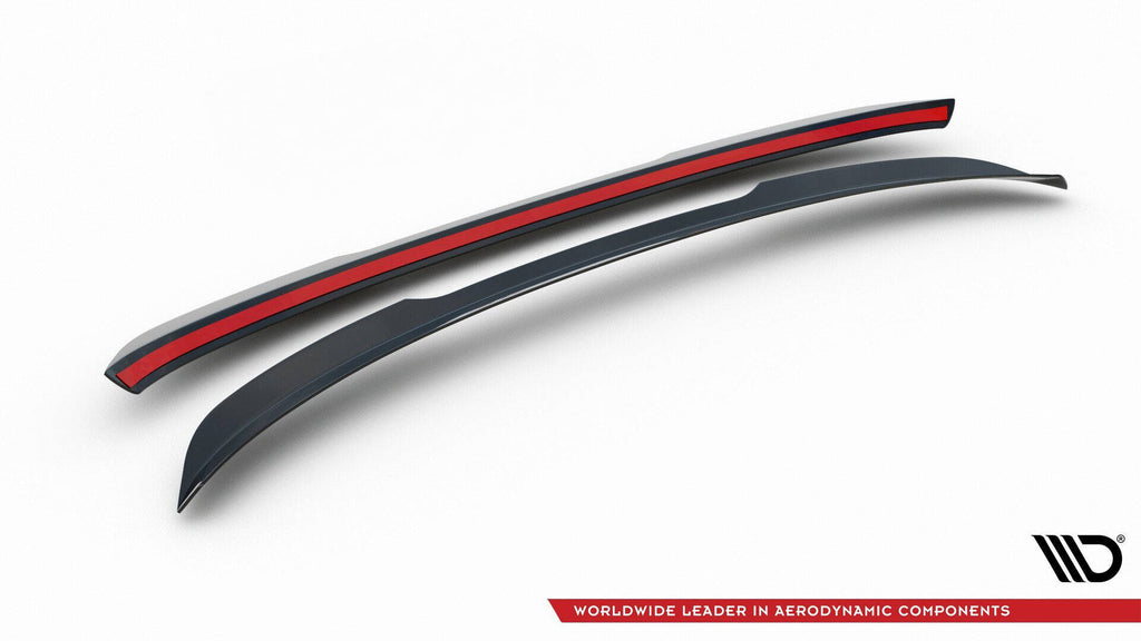 Maxton Design Spoiler CAP V.1 passend für Seat Leon Cupra ST Mk3 / Mk3 Facelift schwarz Hochglanz