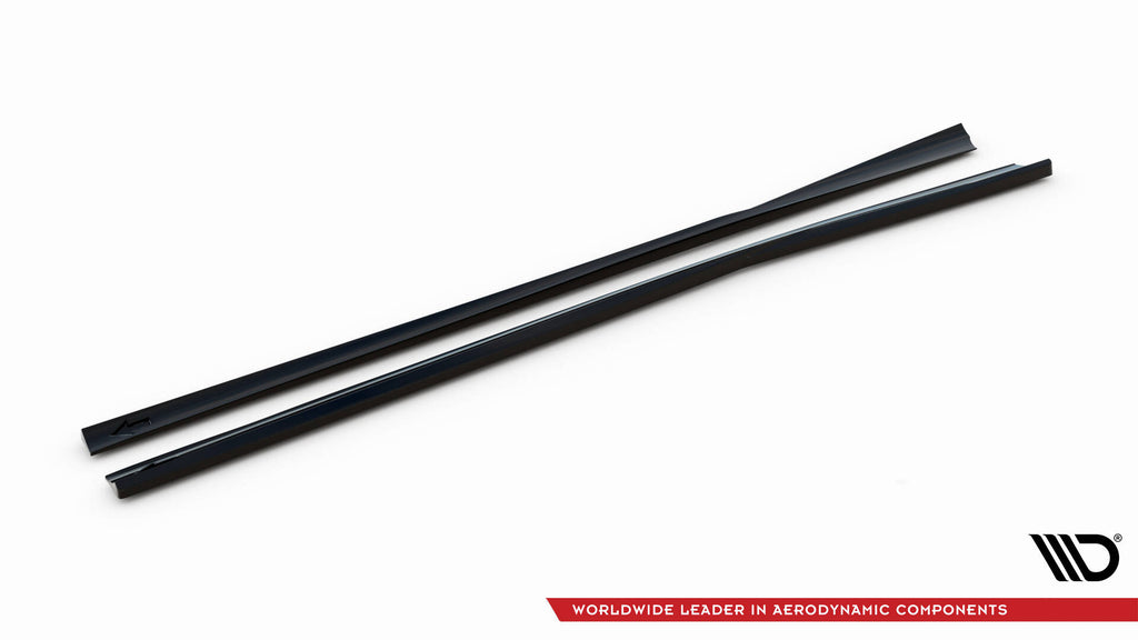 Maxton Design Street+ Seitenschweller Leisten passend für Mercedes-Benz E 55 AMG W211 schwarz Hochglanz