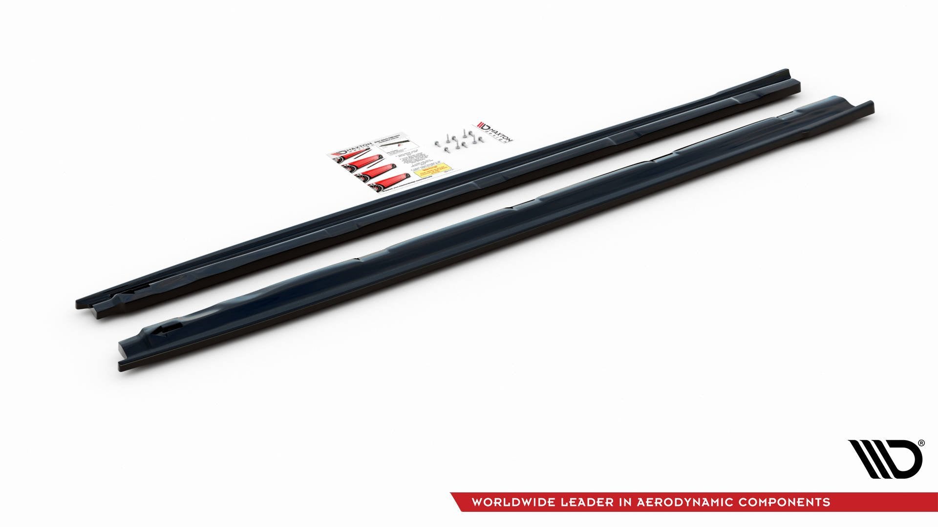 Maxton Design Street+ Seitenschweller Leisten passend für Peugeot 208 Mk2 schwarz Hochglanz