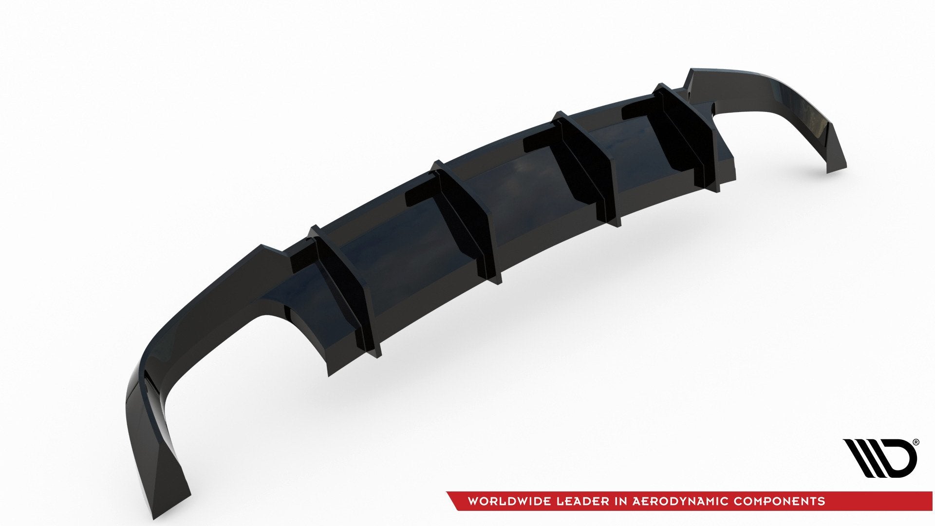 Maxton Design Diffusor Heck Ansatz V.1 passend für Audi S6 C7 Facelift schwarz Hochglanz