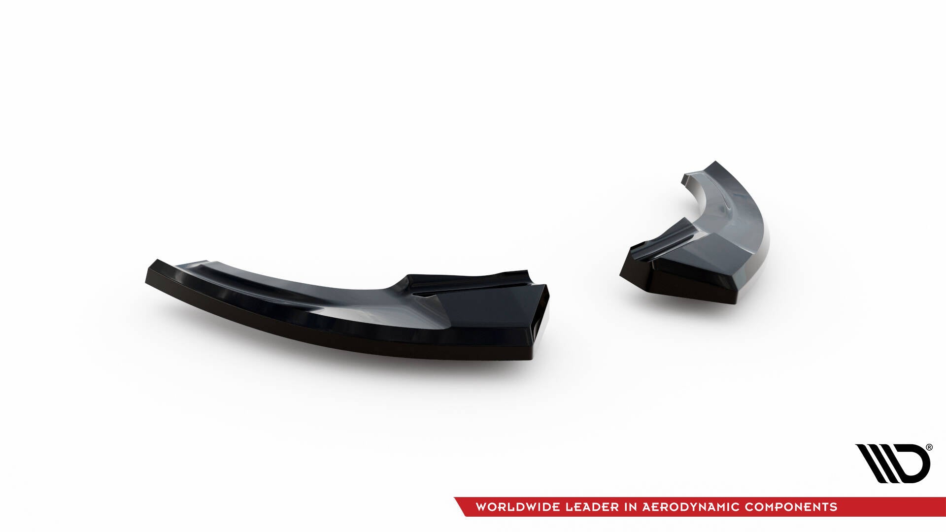 Maxton Design Heck Ansatz Flaps Diffusor passend für VW Polo GTI Mk6 Facelift schwarz Hochglanz
