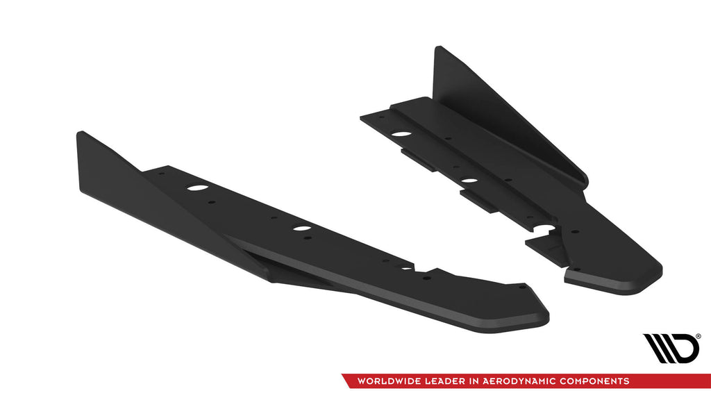 Maxton Design Street Pro Heck Ansatz Flaps Diffusor + Flaps passend für Kia Proceed GT Mk1 Facelift schwarz Hochglanz