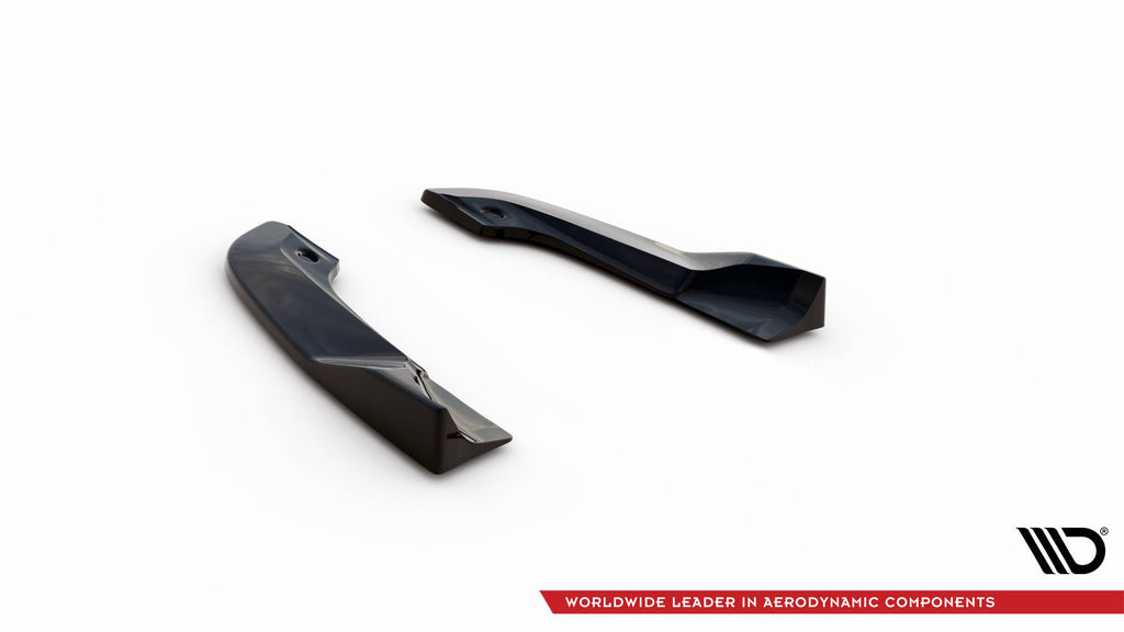 Maxton Design Heck Ansatz Flaps Diffusor passend für Dodge Challenger SRT Hellcat Widebody Mk3 schwarz Hochglanz