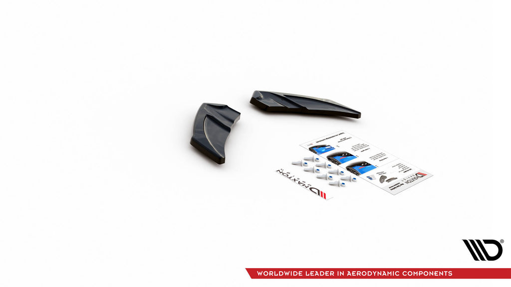 Maxton Design Heck Ansatz Flaps Diffusor V.3 passend für VW Golf R Mk7 schwarz Hochglanz