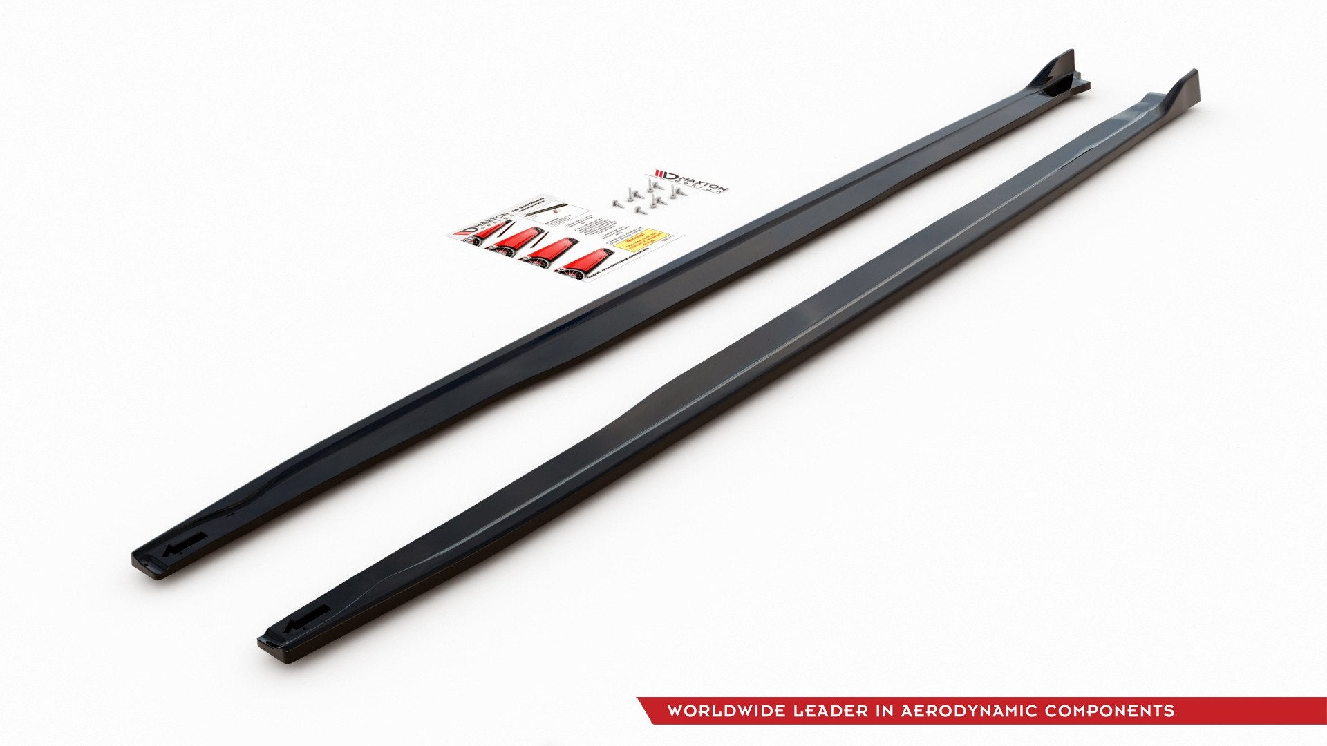 Maxton Design Street+ Seitenschweller Leisten passend für Toyota Corolla XII Touring Sports schwarz Hochglanz