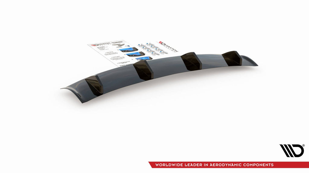 Maxton Design Diffusor Heck Ansatz passend für Porsche Panamera Turbo 970 Facelift schwarz Hochglanz
