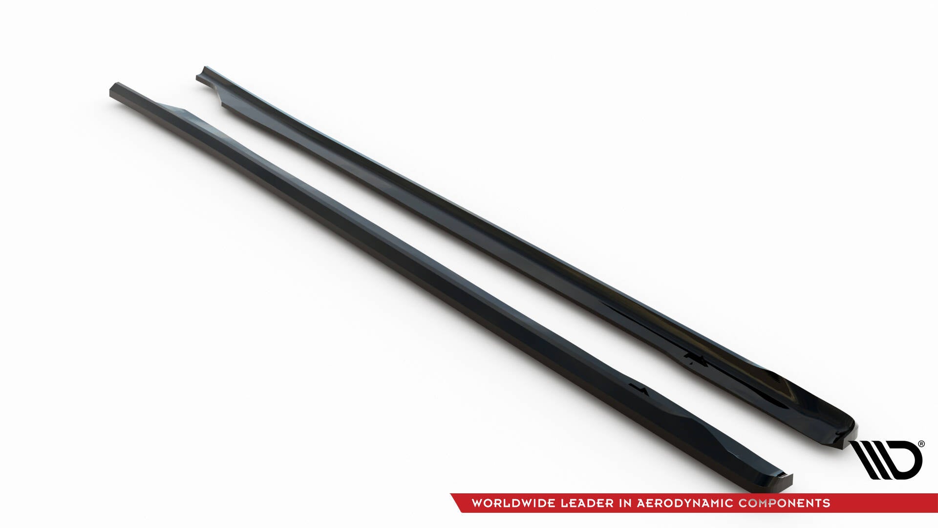 Maxton Design Street+ Seitenschweller Leisten passend für Honda Civic Limousine Mk10 / Mk10 Facelift schwarz Hochglanz