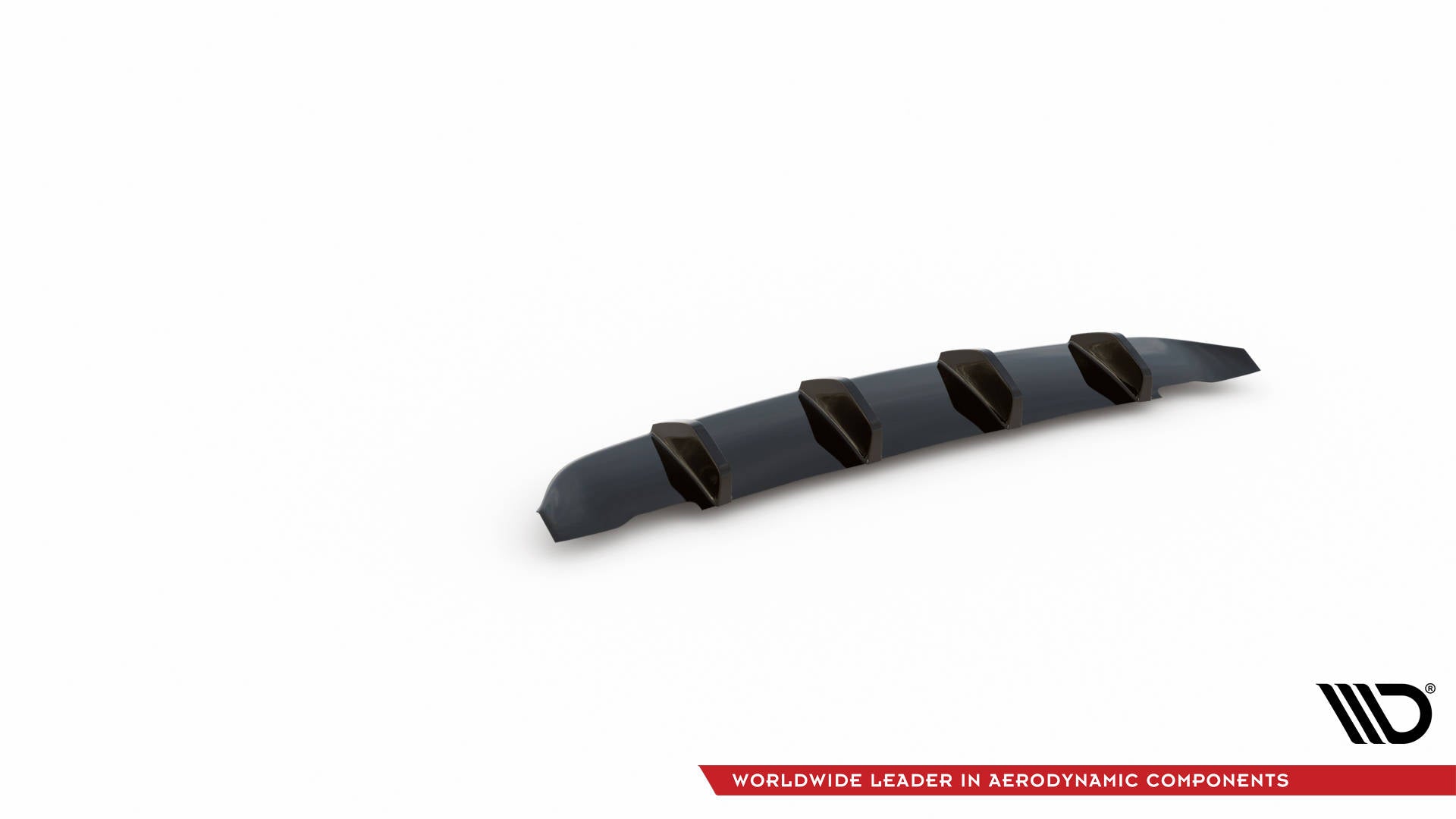 Maxton Design Diffusor Heck Ansatz passend für Ford Mustang Mk5 Facelift schwarz Hochglanz
