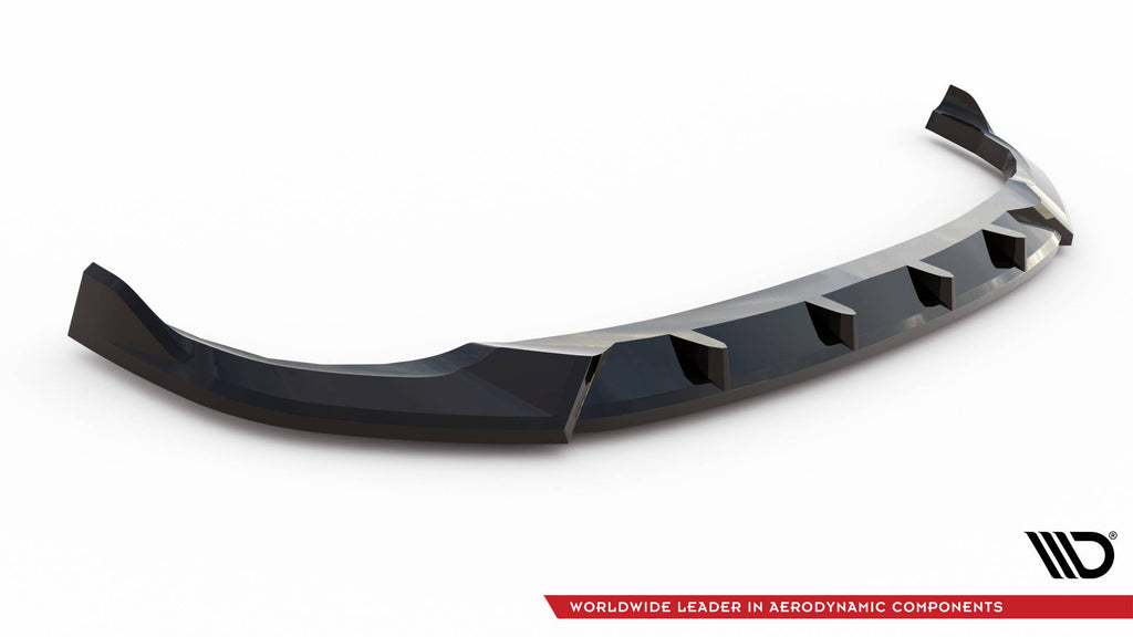 Maxton Design Street+ Spoilerlippe Front Ansatz V.2 passend für BMW 2 Coupe G42 schwarz Hochglanz