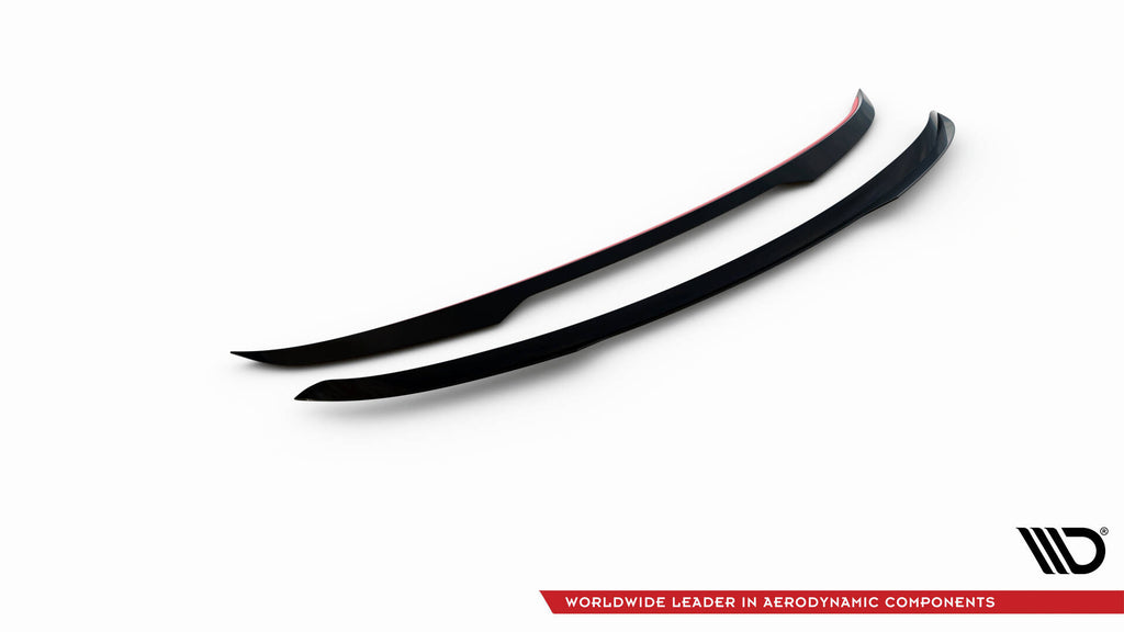 Maxton Design Spoiler CAP V.2 passend für Audi A6 Avant C7 schwarz Hochglanz