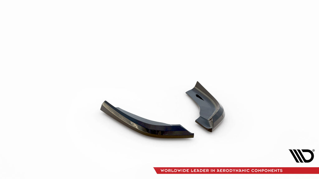 Maxton Design Heck Ansatz Flaps Diffusor V.5 passend für (Für heckansatz v.3) BMW 1er M-Paket / M135i / 128ti F40 schwarz Hochglanz