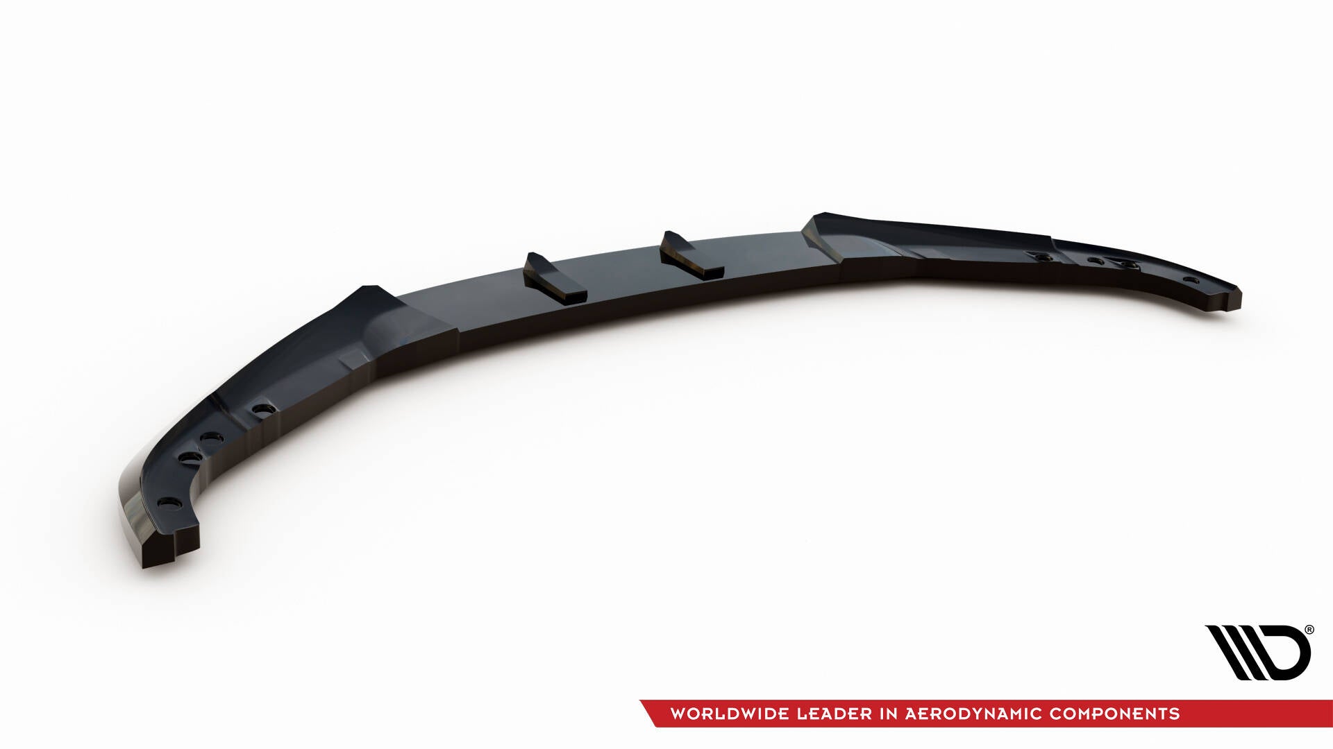 Maxton Design Street+ Spoilerlippe Front Ansatz passend für BMW 4er Coupe / Cabrio G22 / G23 schwarz Hochglanz