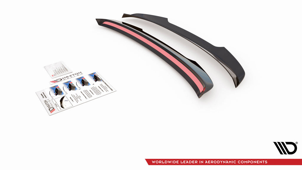 Maxton Design Spoiler CAP passend für Skoda Fabia Combi Mk3 schwarz Hochglanz