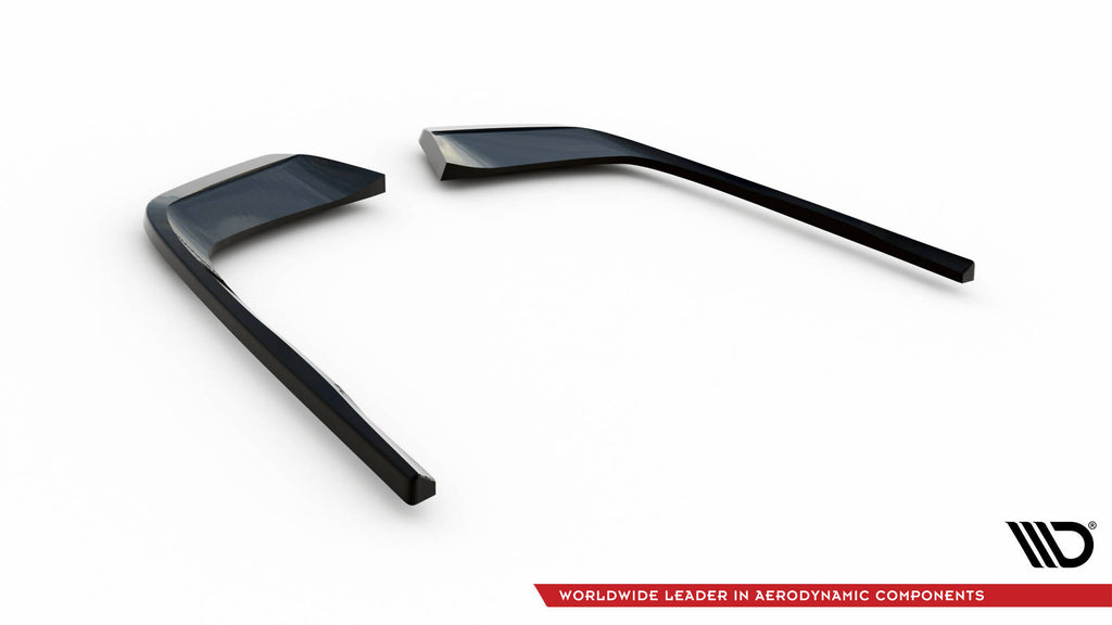 Maxton Design Heck Ansatz Flaps Diffusor passend für Mercedes-Benz C AMG-Line / 43 AMG W206 schwarz Hochglanz