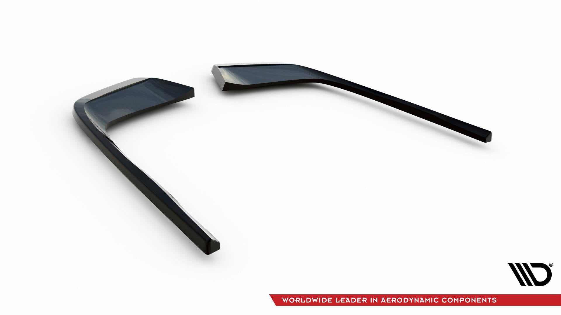 Maxton Design Heck Ansatz Flaps Diffusor passend für Mercedes-Benz C AMG-Line / 43 AMG W206 schwarz Hochglanz