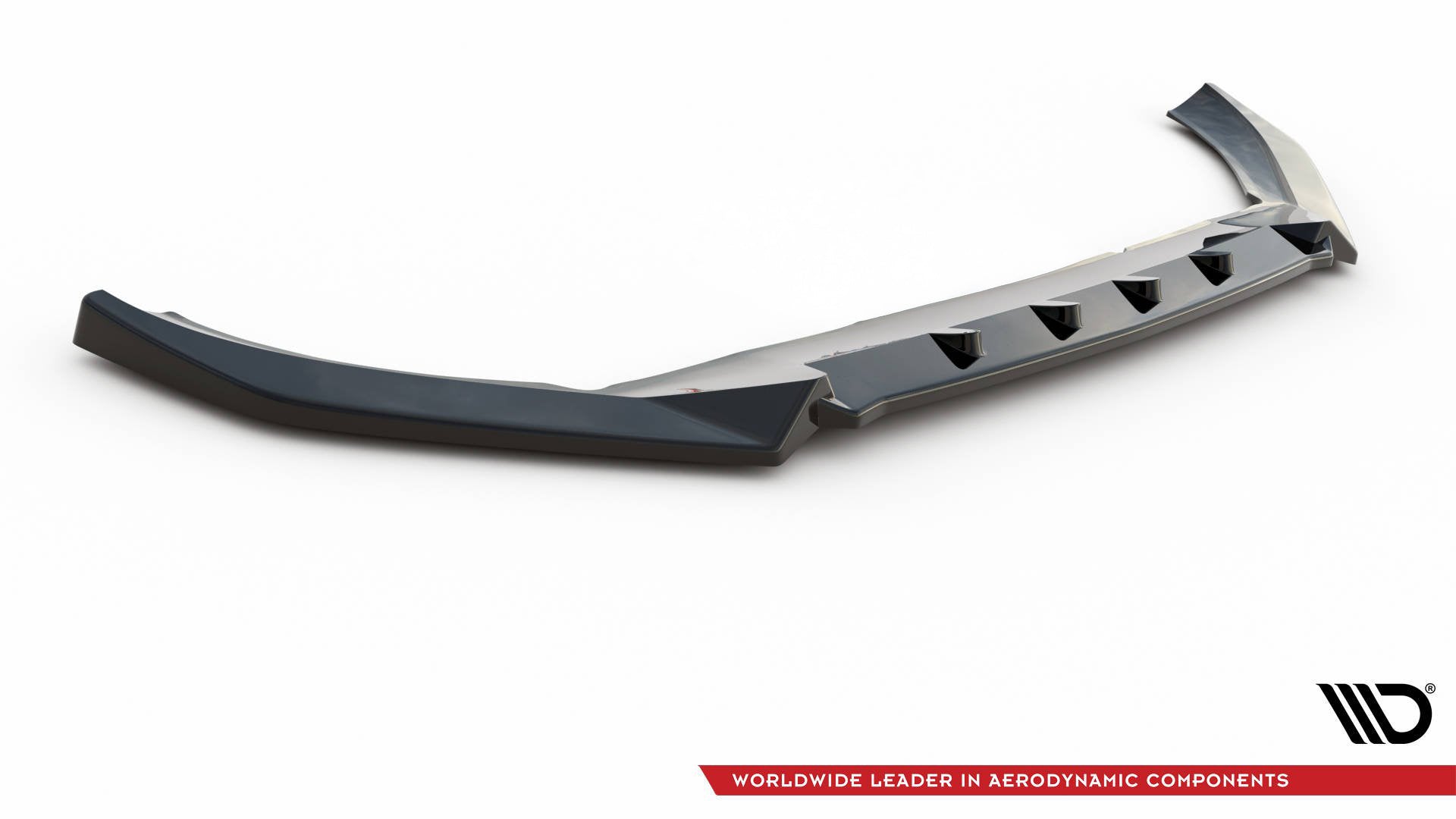 Maxton Design Street+ Spoilerlippe Front Ansatz V.2 passend für Volvo XC60 Mk2 R-Design schwarz Hochglanz