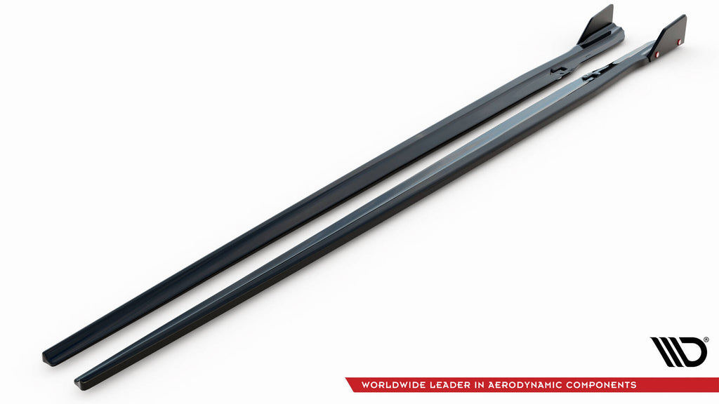Maxton Design Street+ Seitenschweller Leisten passend für V.1 + Flaps passend für BMW M8 Gran Coupe F93 / 8 Gran Coupe M-Paket G16