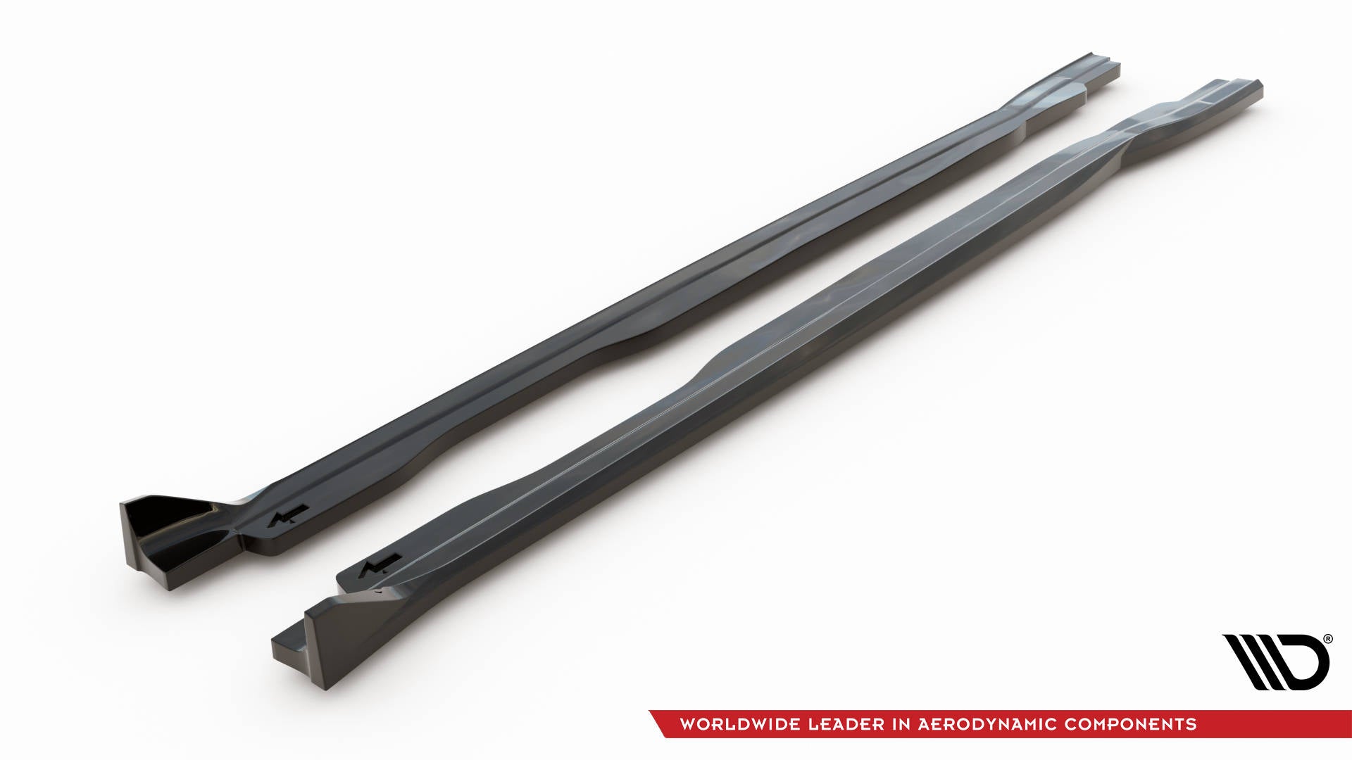 Maxton Design Street+ Seitenschweller Leisten V.2 passend für Honda Civic Type-R Mk 11 schwarz Hochglanz
