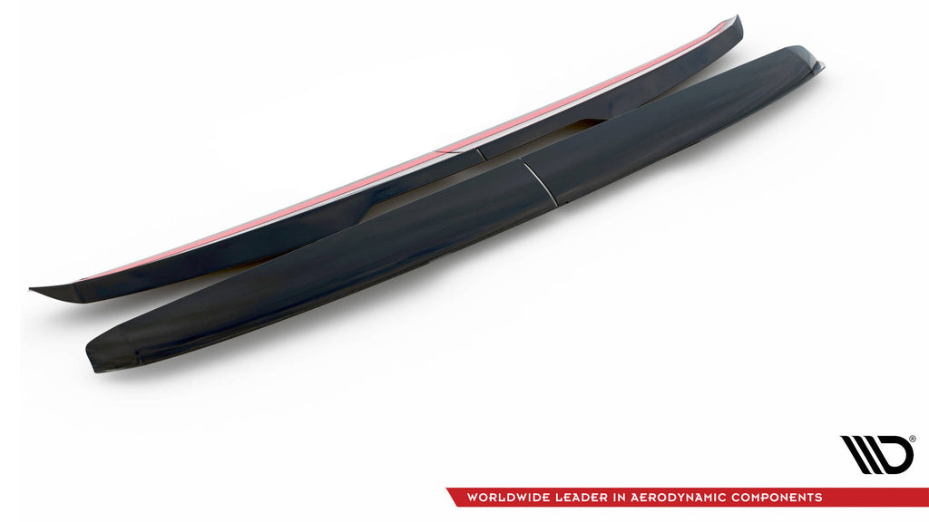 Maxton Design Spoiler CAP passend für Ford Transit Custom Mk1 schwarz Hochglanz