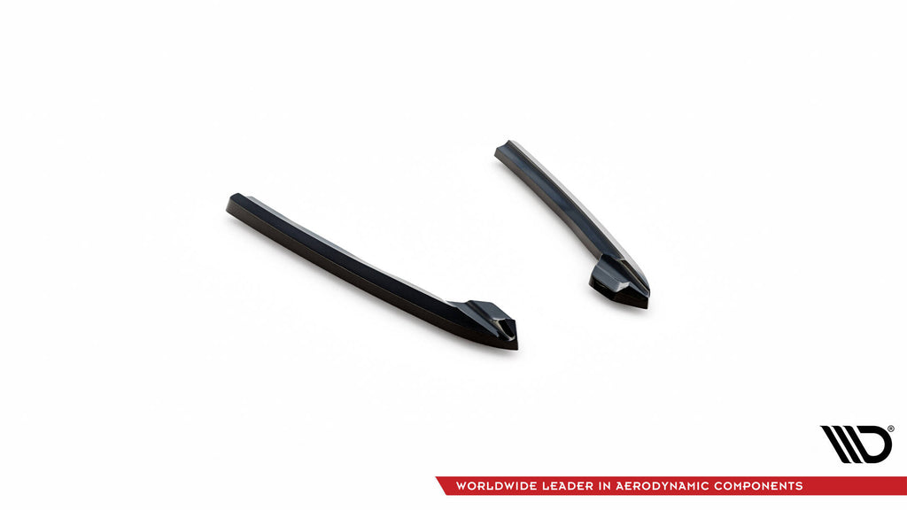 Maxton Design Heck Ansatz Flaps Diffusor V.3 passend für Audi A6 Avant / Limousine C7 schwarz Hochglanz