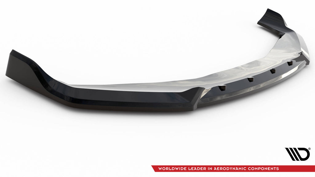 Maxton Design Street+ Spoilerlippe Front Ansatz V.2 passend für BMW 7 M-Paket / M760e / i7 M-Paket G70 schwarz Hochglanz